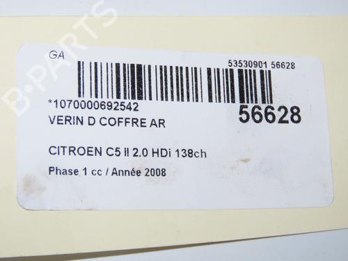 Used Tailgate lift support CITROËN C5 III (RD_) 2.0 HDi (RDRHD8, RDRHDJ, RDRHR8, RDRHRJ) (136 hp) 32005025