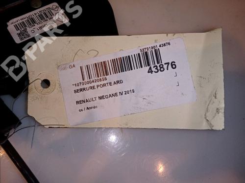 Rear right lock RENAULT MEGANE IV Hatchback (B9A/M/N_) 1.5 Blue dCi 115 (B9A6) | BP11976512C99 