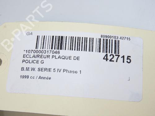 Éclairage de plaque d'immatriculation Éclairage de plaque d'immatriculation BMW 5 (E39) 530 d (184 hp) 14880785 14880785