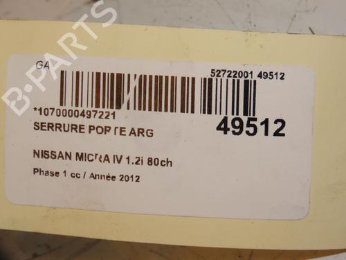 Rear left lock NISSAN MICRA IV (K13K, K13KK) 1.2 | BP16832967C100