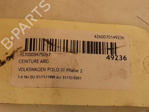 Rear left belt tensioner VW POLO (6N2) 1.4 16V | BP16572839C89 