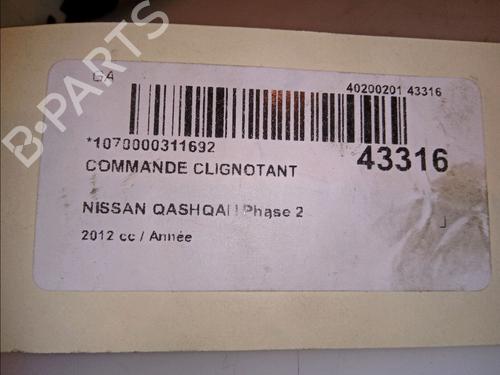 Steering column stalk NISSAN QASHQAI / QASHQAI +2 I (J10, NJ10, JJ10E) 1.6 dCi | BP12262471I23 