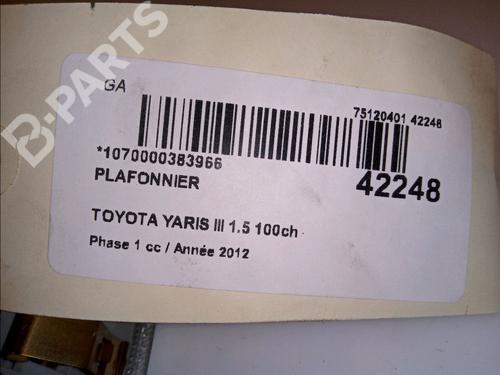 Interior roof light TOYOTA YARIS (_P13_) 1.5 Hybrid (NHP130_, NHP130) | BP11103906I8 