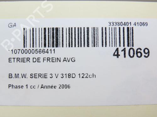 Used Left front brake caliper BMW 3 (E90) 318 d (122 hp) 20217564