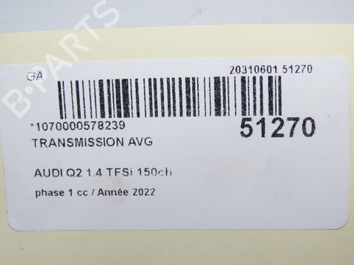 Left front driveshaft AUDI Q2 (GAB, GAG) 35 TFSI | BP32308357M38 