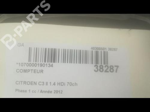 Instrument cluster CITROËN C3 II (SC_) 1.4 HDi 70 (SC8HZC, SC8HR0, SC8HP4) | BP9603890C47 