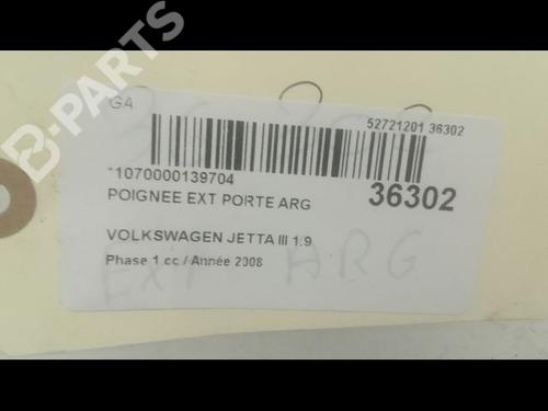 Rear left exterior door handle VW JETTA III (1K2) 1.9 TDI | BP9599738C130