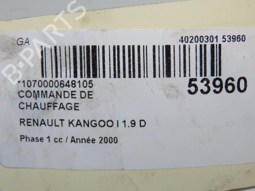 Climate control RENAULT KANGOO Express (FC0/1_) 1.9 D (FC0J) | BP30978847I5 