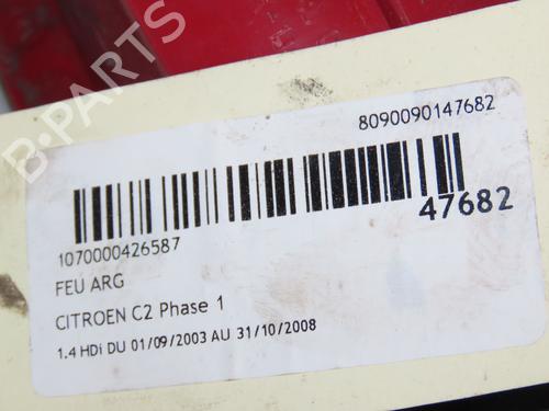 Left taillight CITROËN C2 (JM_) 1.4 HDi | BP23178073C34 