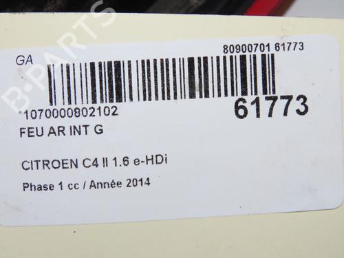 Left tailgate light CITROËN C4 II (NC_) 1.6 HDi 115 | BP40241098C79 - Image 4
