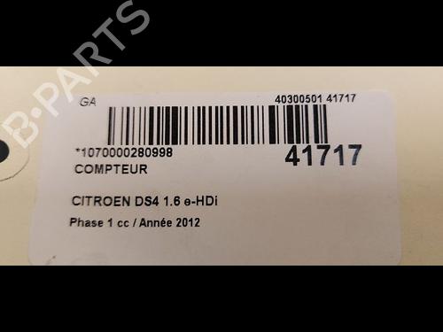 Used Instrument cluster CITROËN DS4 (NX_) 2.0 HDi 165 (163 hp) 9614127