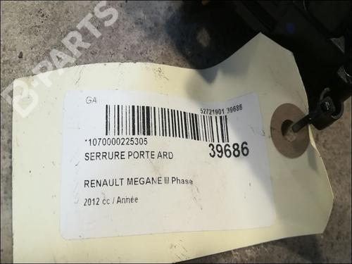 Rear right lock RENAULT MEGANE III Grandtour (KZ0/1) 1.5 dCi (KZ0C, KZ1A) | BP9606986C99 