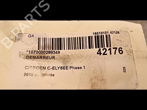 Used Starter CITROËN C-ELYSEE (DD_) 1.2 VTi 82 (82 hp) 9615371