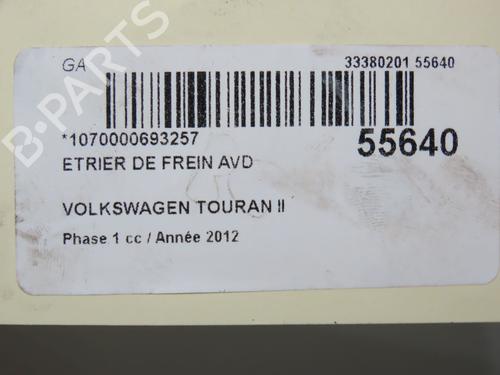 Right front brake caliper VW TOURAN (1T3) 2.0 TDI | BP31151635M104 - Image 5
