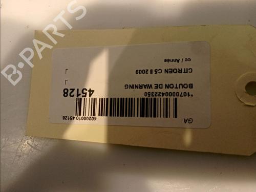 Used Warning switch Warning switch CITROËN C5 III Break (RW_) 2.0 HDi 140 (140 hp) 12094908 12094908