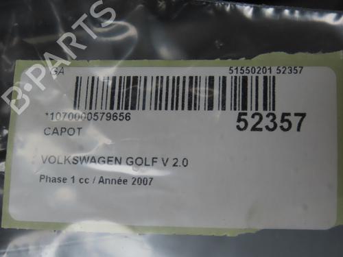 Used Hood VW GOLF V (1K1) 2.0 TDI (136 hp) 28831022