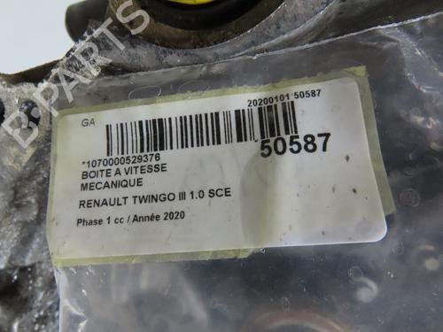 Used Gearbox Gearbox RENAULT TWINGO III (BCM_, BCA_) 1.0 SCe 65 (BCMJ) (65 hp) 40273951 40273951