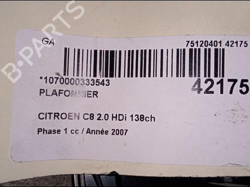 Kabinelys CITROËN C8 (EA_, EB_) 2.0 HDi 135 (136 hp) 9619364