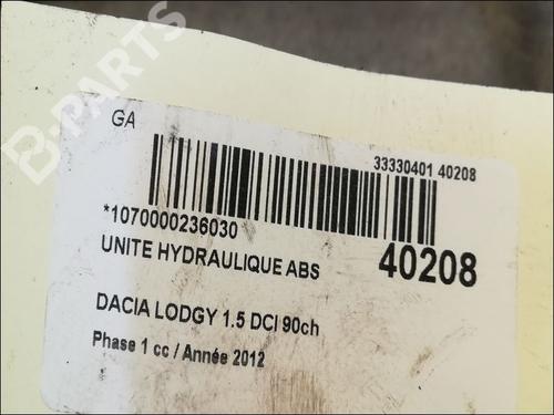 ABS Bremseaggregat DACIA LODGY (JS_) 1.5 dCi | BP9608210M43 