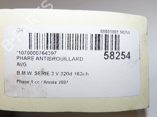 Used Left front fog light Left front fog light BMW 3 (E90) 320 d (177 hp) 39938117 39938117