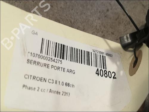 Used Rear left lock CITROËN C3 II (SC_) 1.0 VTi 68 (68 hp) 9610949