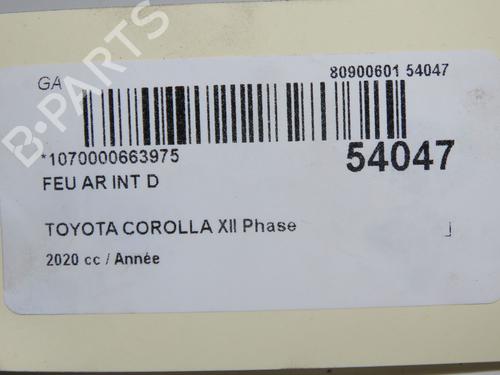 Højre baglygte bagklap Højre baglygte bagklap TOYOTA COROLLA Hatchback (_E21_, _EA1_, _EH1_) 1.8 Hybrid (ZWE211, ZWE219) (122 hp) 36958618 36958618