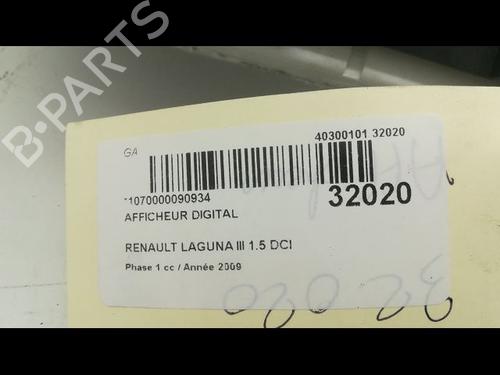 Ferdsskriver RENAULT LAGUNA III (BT0/1) 1.5 dCi (BT00, BT0A, BT0T, BT1J) (110 hp) 23174661