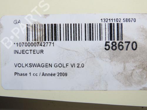 Injector VW GOLF VI (5K1) 2.0 TDI | BP38571139M100  - Image 5