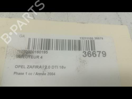 Used Injector OPEL ZAFIRA A MPV (T98) 2.0 DTI 16V (F75) (101 hp) 9601265