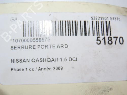 Used Rear right lock NISSAN QASHQAI I (J10, NJ10) 1.5 dCi (106 hp) 28831936