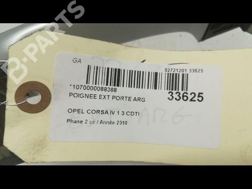 Rear left exterior door handle OPEL CORSA D (S07) 1.3 CDTI (L08, L68) | BP9596689C130 