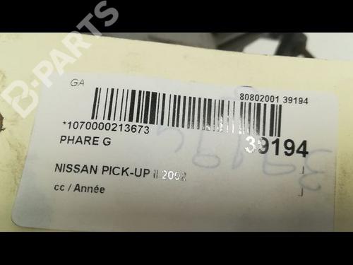 Left headlight NISSAN PICK UP (D22) 2.5 TD 4WD | BP9605391C28 