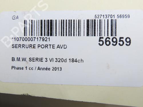 Serrure avant droite Serrure avant droite 37275922 37275922
