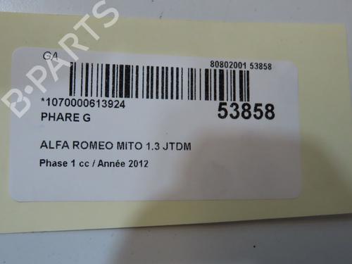Left headlight ALFA ROMEO MITO (955_) 1.3 MultiJet (955AXP1A, 955AYC1A) | BP33744852C28 - Image 5
