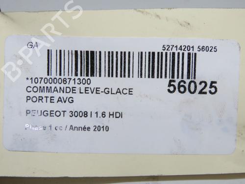 Used Left front window switch Left front window switch PEUGEOT 3008 I MPV (0U_) 1.6 HDi (109 hp) 34408915 34408915