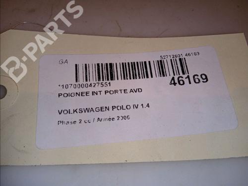 Front right interior door handle VW POLO (9N_, 9A_) 1.4 TDI | BP12136407I14 
