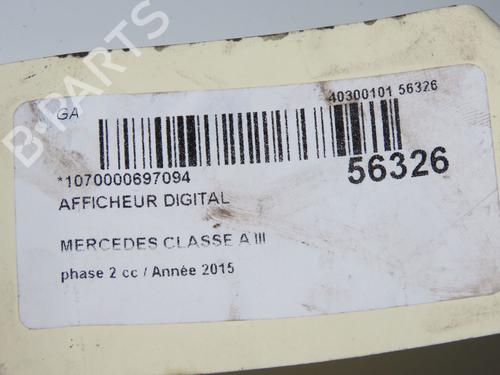 Used Display monitor MERCEDES-BENZ A-CLASS (W176) A 160 CDI / d (176.011) (90 hp) 31242509