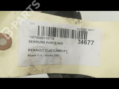 Front right lock RENAULT CLIO II (BB_, CB_) 1.5 dCi (B/C2J) | BP9598084C97 