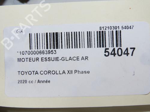 Ruitenwissermotor achter Ruitenwissermotor achter TOYOTA COROLLA Hatchback (_E21_, _EA1_, _EH1_) 1.8 Hybrid (ZWE211, ZWE219) (122 hp) 36958640 36958640