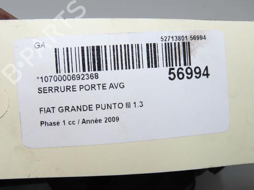 Used Front left lock Front left lock FIAT PUNTO EVO (199_) 1.3 D Multijet (69 hp) 33860684 33860684