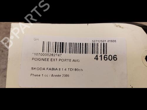 Used Front left exterior door handle SKODA FABIA II (542) 1.4 TDI (80 hp) 9614413