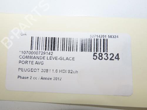 Used Left front window switch Left front window switch PEUGEOT 308 I (4A_, 4C_) 1.6 HDi (112 hp) 39084105 39084105