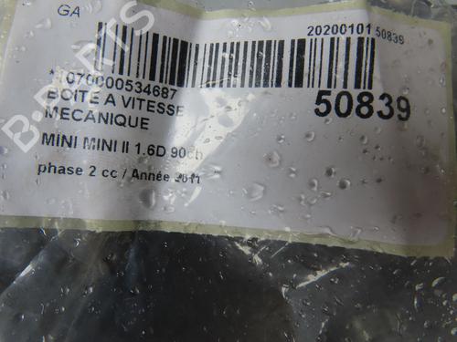 Used Gearbox MINI MINI (R56) One D (90 hp) 23098645