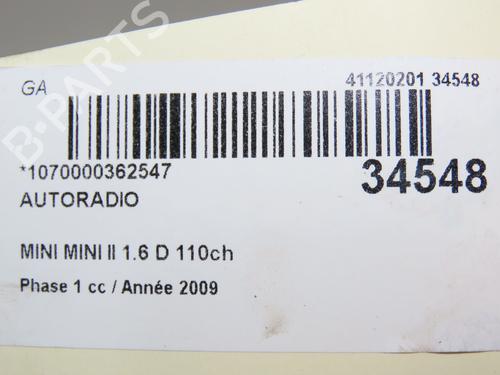 Used Radio MINI MINI (R56) Cooper D (109 hp) 30117104