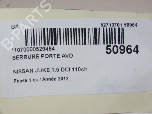 Front right lock NISSAN JUKE (F15) 1.5 dCi | BP18732157C97 