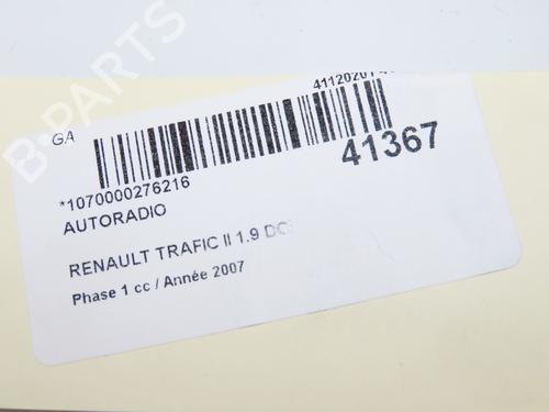 Used Radio Radio RENAULT TRAFIC II Van (FL) 1.9 dCi 100 (FL0C, FL0K, FL0B) (101 hp) 34201707 34201707
