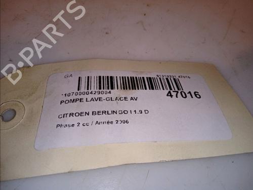 Used Washer pump CITROËN BERLINGO / BERLINGO FIRST Box Body/MPV (M_) 1.9 D 70 (MBWJZ, MCWJZ) (69 hp) 14881763