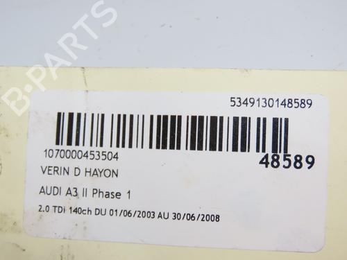 Tailgate lift support AUDI A3 Sportback (8PA) 2.0 TDI | BP16740922C138 