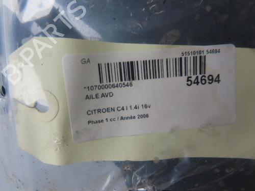 Used Left front fenders CITROËN C4 I (LC_) 1.4 16V (88 hp) 28830998