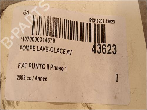 Used Washer pump FIAT PUNTO (188_) 1.9 DS 60 (188.031, .051, .231, .251) (60 hp) 14881633